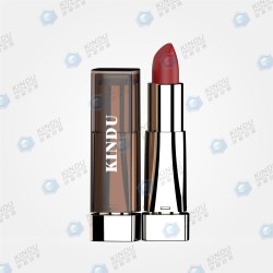 Square lipstick packaging with transparent cap + solid color collar and base (ZH-K0027)