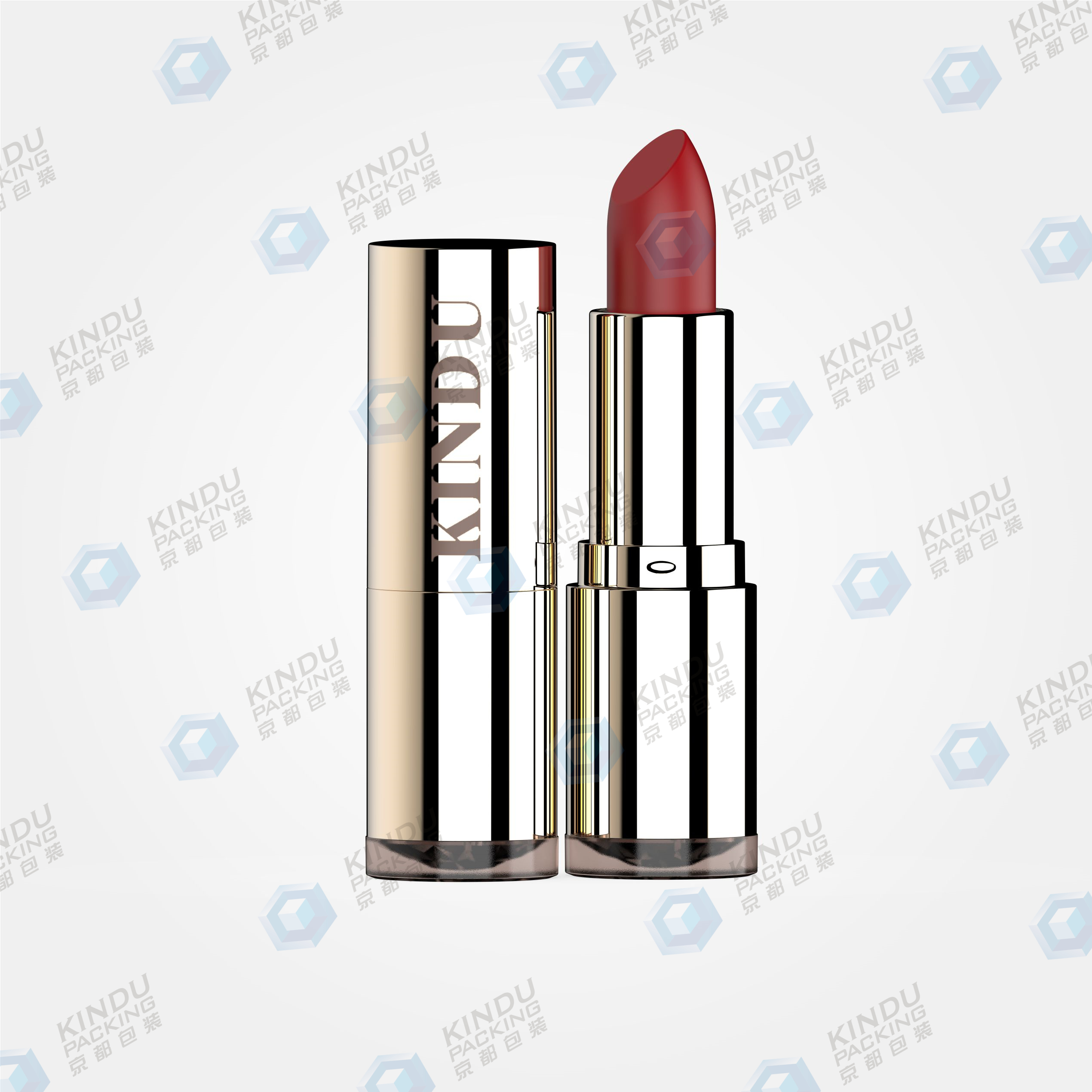 Round lipstick packaging with LED light (ZH-K0066)