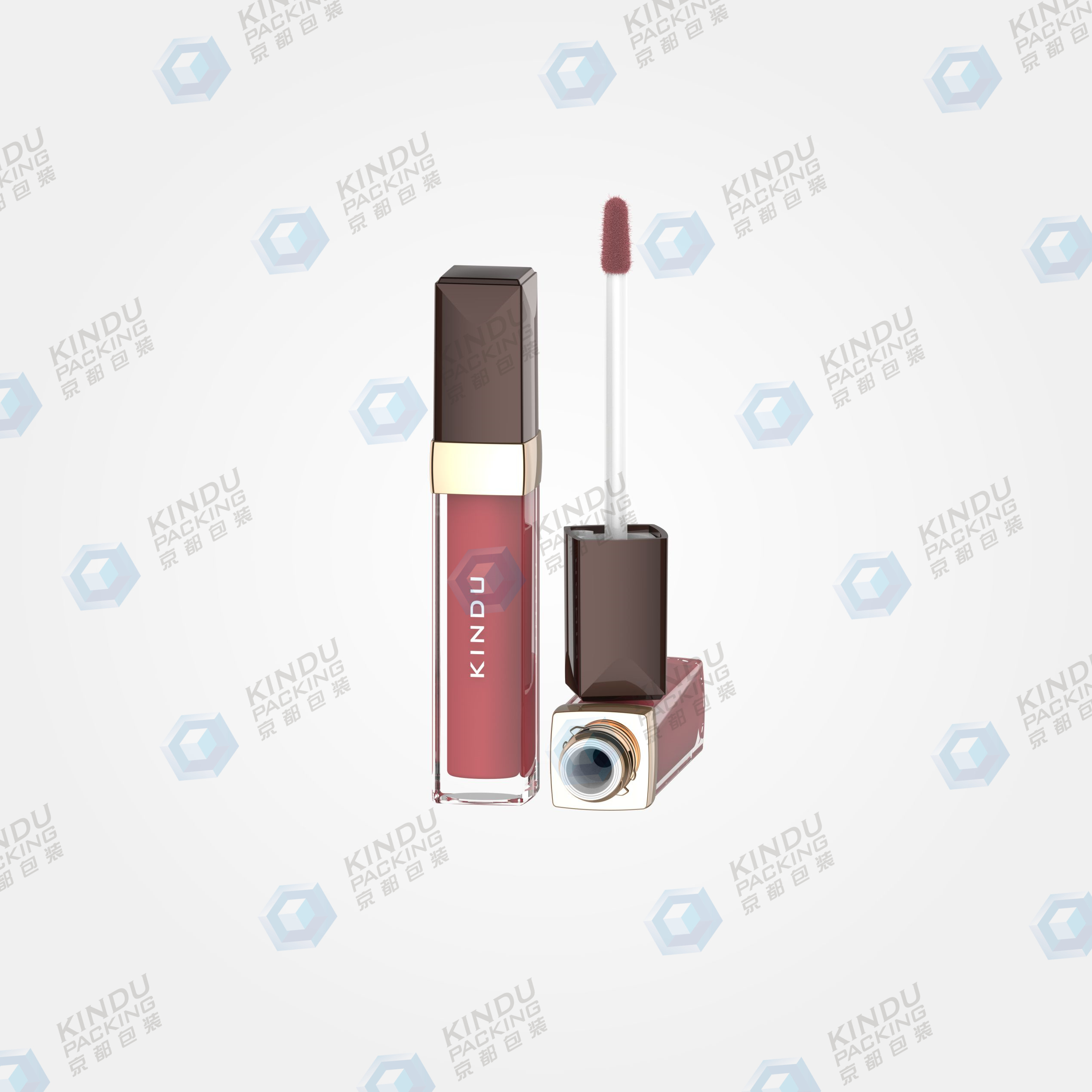 Customized injection color lip gloss pack (ZH-J0284)