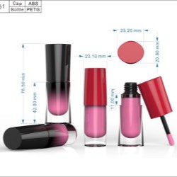 6.8 ml Lipgloss Containers (ZH-J0461 mini oval shape)