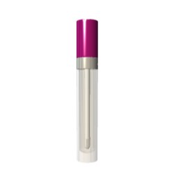 Lip gloss with push button cap